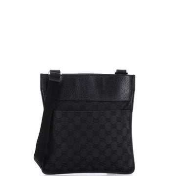 Gucci Vintage Web Crossbody Bag GG Canvas with Leather Small