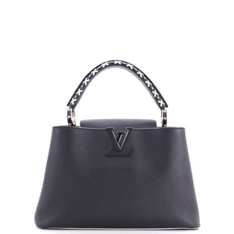 Louis Vuitton Capucines Bag Leather with Whipstitch Detail PM
