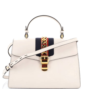 Gucci Sylvie Top Handle Bag Leather Large