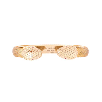 Bvlgari Serpenti Forever Bracelet Metal and Embossed Leather