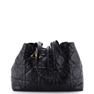 Christian Dior Toujours Tote Bag Macrocannage Quilt Calfskin Large