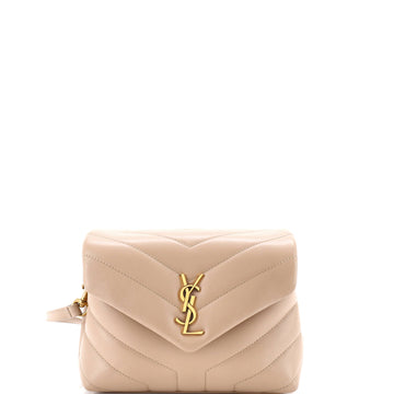 Saint Laurent Loulou Shoulder Bag Matelasse Chevron Leather Toy