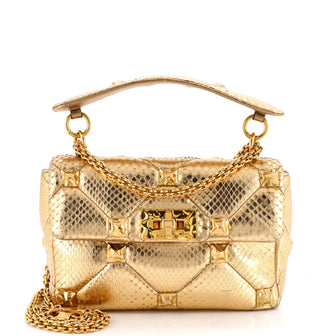 Valentino Garavani Roman Stud Flap Bag Quilted Leather Large