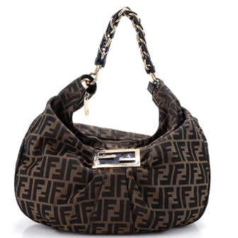 Fendi Mia Hobo Zucca Canvas Large