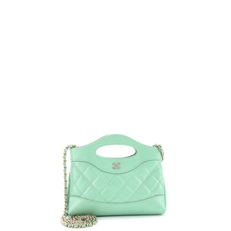 Chanel 31 Shopping Bag Clutch with Chain Quilted Lambskin Small