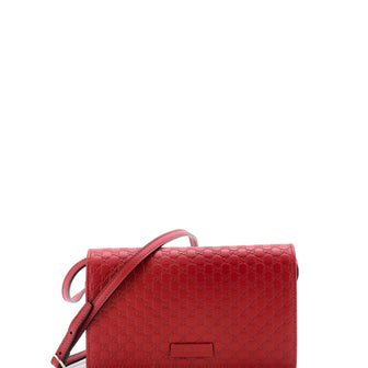 Gucci Wallet on Strap Microguccissima Leather