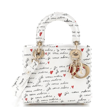 Christian Dior My ABCDior Lady Dior Bag Printed Leather Small