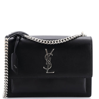 Saint Laurent Sunset Crossbody Bag Leather Medium