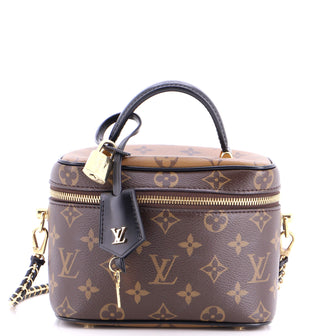 Louis Vuitton Vanity Handbag Reverse Monogram Canvas PM