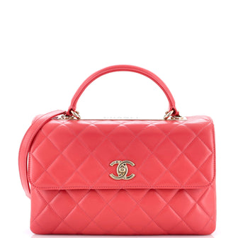 Chanel Trendy CC Top Handle Bag Quilted Lambskin Medium