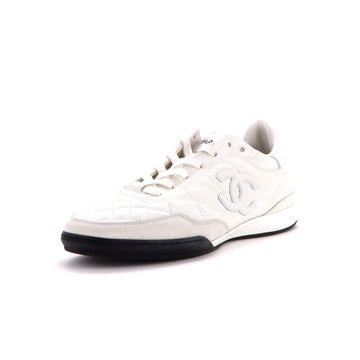 Chanel CC Low-Top Sneakers Quilted Leather and Suede