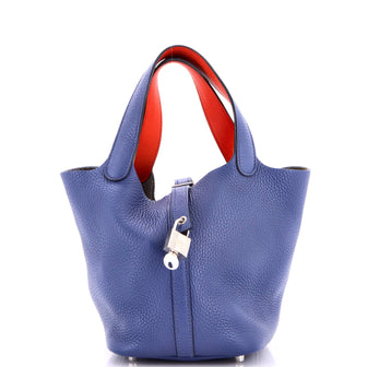 Hermes Eclat Picotin Lock Bag Clemence PM