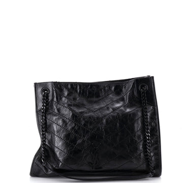 Saint Laurent Niki Shopping Tote Matelasse Chevron Leather Medium