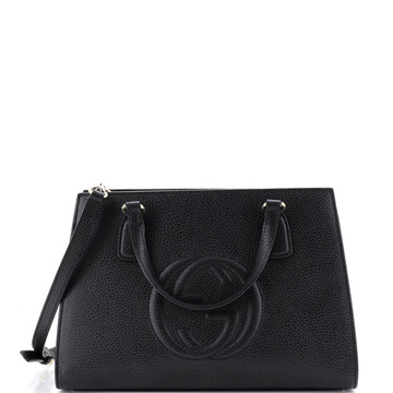 Gucci Soho Convertible Top Handle Satchel Leather Medium