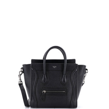 Celine Luggage Bag Grainy Leather Nano