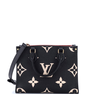 Louis Vuitton OnTheGo Tote Bicolor Monogram Empreinte Giant PM