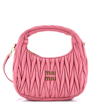 Miu Miu Wander Hobo Matelasse Leather Mini