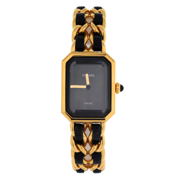 Chanel Premiere Rock Quartz Watch Plated Metal and Leather 20