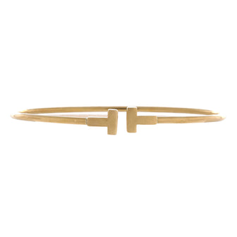 Tiffany & Co. T Wire Bracelet 18K Yellow Gold Narrow