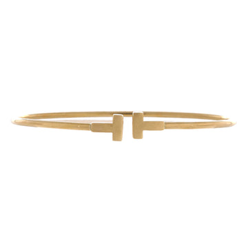 Tiffany & Co. T Wire Bracelet 18K Yellow Gold Narrow