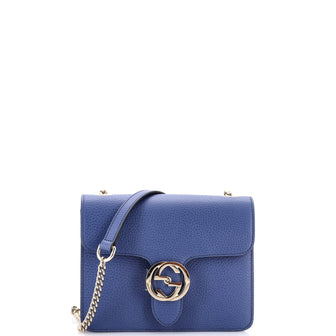 Gucci Interlocking Shoulder Bag Leather Small