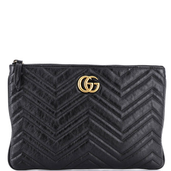 Gucci GG Marmont Clutch Matelasse Leather