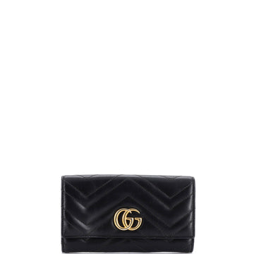Gucci GG Marmont Continental Wallet Matelasse Leather