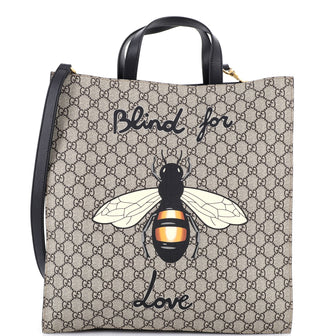 Gucci Convertible Soft Open Tote Printed GG Coated Canvas Tall
