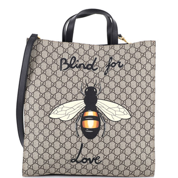 Gucci Convertible Soft Open Tote Printed GG Coated Canvas Tall