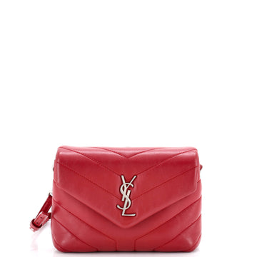Saint Laurent Loulou Shoulder Bag Matelasse Chevron Leather Toy