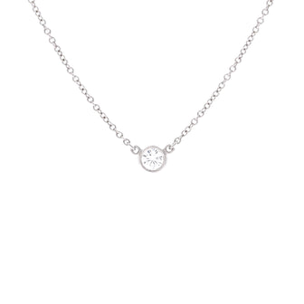 Tiffany & Co. Elsa Peretti Diamonds By The Yard Pendant Necklace Platinum with Diamond 0.20-0.29CT