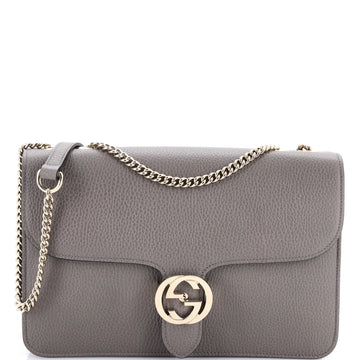 Gucci Interlocking Shoulder Bag Leather Medium