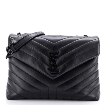 Saint Laurent Loulou Shoulder Bag Matelasse Chevron Leather Large