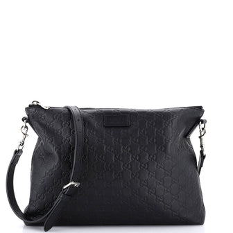 Gucci Convertible Zip Messenger Guccissima Leather Large