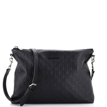 Gucci Convertible Zip Messenger Guccissima Leather Large