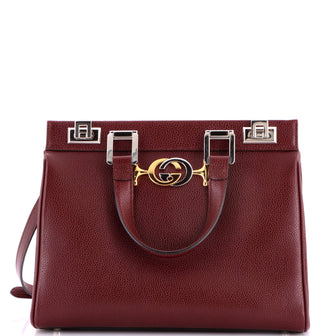 Gucci Zumi Top Handle Bag Leather Small