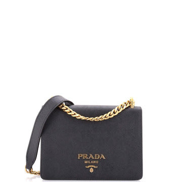 Prada Chain Flap Bag Saffiano Leather Small