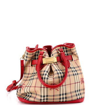 Burberry Golderton Tote Haymarket Coated Canvas Medium