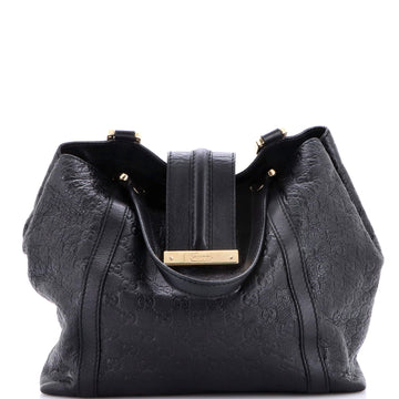 Gucci New Ladies Web Hobo Guccissima Leather Medium