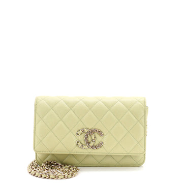 Chanel French New Wave Wallet on Chain Quilted Caviar