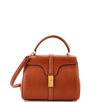 Celine 16 Top Handle Bag Smooth Calfskin Small