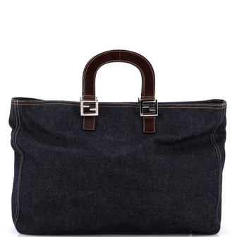 Fendi Vintage Open Tote Denim Large