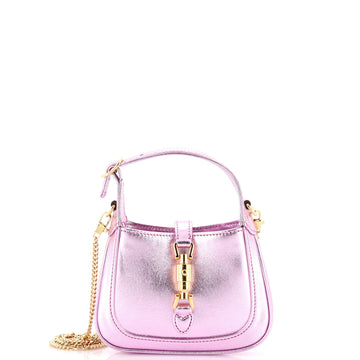 Gucci Jackie 1961 Chain Hobo Leather Super Mini