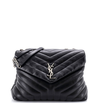 Saint Laurent Loulou Shoulder Bag Matelasse Chevron Leather Medium