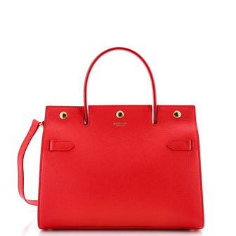 Burberry Title Top Handle Bag Leather Medium