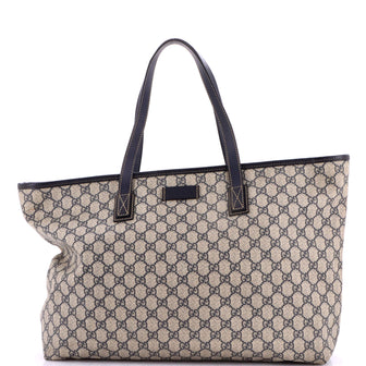 Gucci Plus Tote GG Coated Canvas with Leather Large