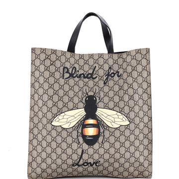 Gucci Convertible Soft Open Tote Printed GG Coated Canvas Tall