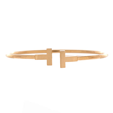 Tiffany & Co. T Wire Bracelet 18K Rose Gold