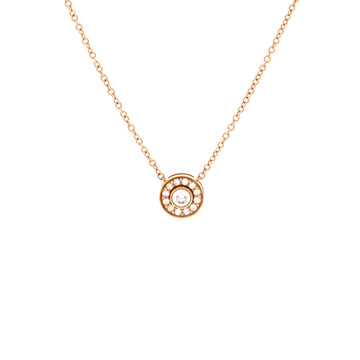 Tiffany & Co. Circlet Pendant Necklace 18K Rose Gold with Diamonds Mini
