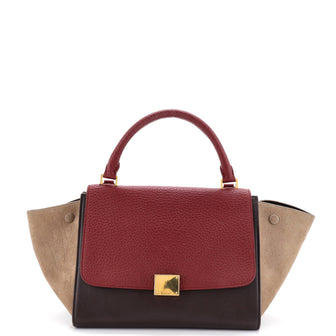 Celine Bicolor Trapeze Bag Leather Small